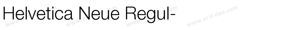 Helvetica Neue Regul字体转换